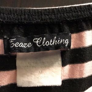 Skirts - Black striped pink soft skirt Skirts - Black striped pink soft skirt